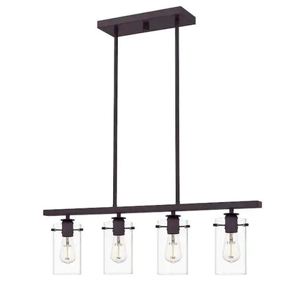 Candelabro de 4 luces, para isla de cocina - Hampton Bay Regan (Nuevo, caja abierta)