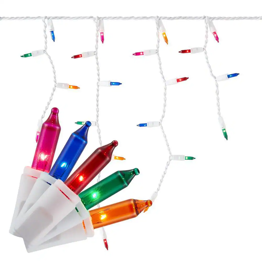 Serie de 300 luces navideñas incandescentes tipo lluvia multicolor - Home Accents Holiday  (Nuevo, caja abierta)