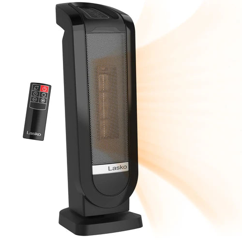 Calefactor cerámico eléctrico digital oscilante color negro - Lasko (Nuevo, caja abierta)