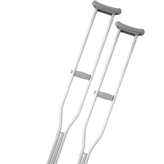 Par de muletas ajustables de aluminio para adulto alto - Medline (Nuevo)