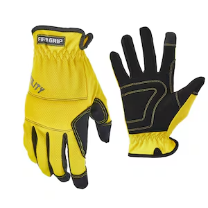 Par de guantes de trabajo color amarillo (Talla L) - Firm Grip Utility (Nuevo)