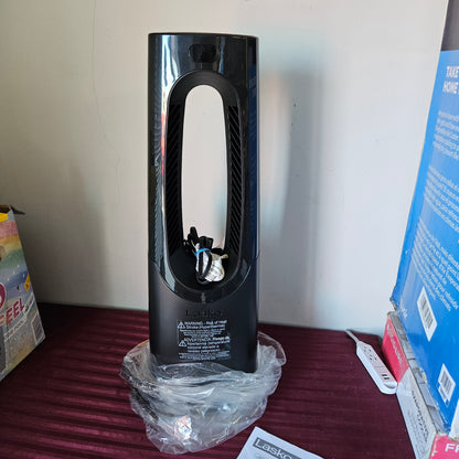 Calefactor cerámico eléctrico seguro sin aspas color negro - Lasko (Nuevo, caja abierta)
