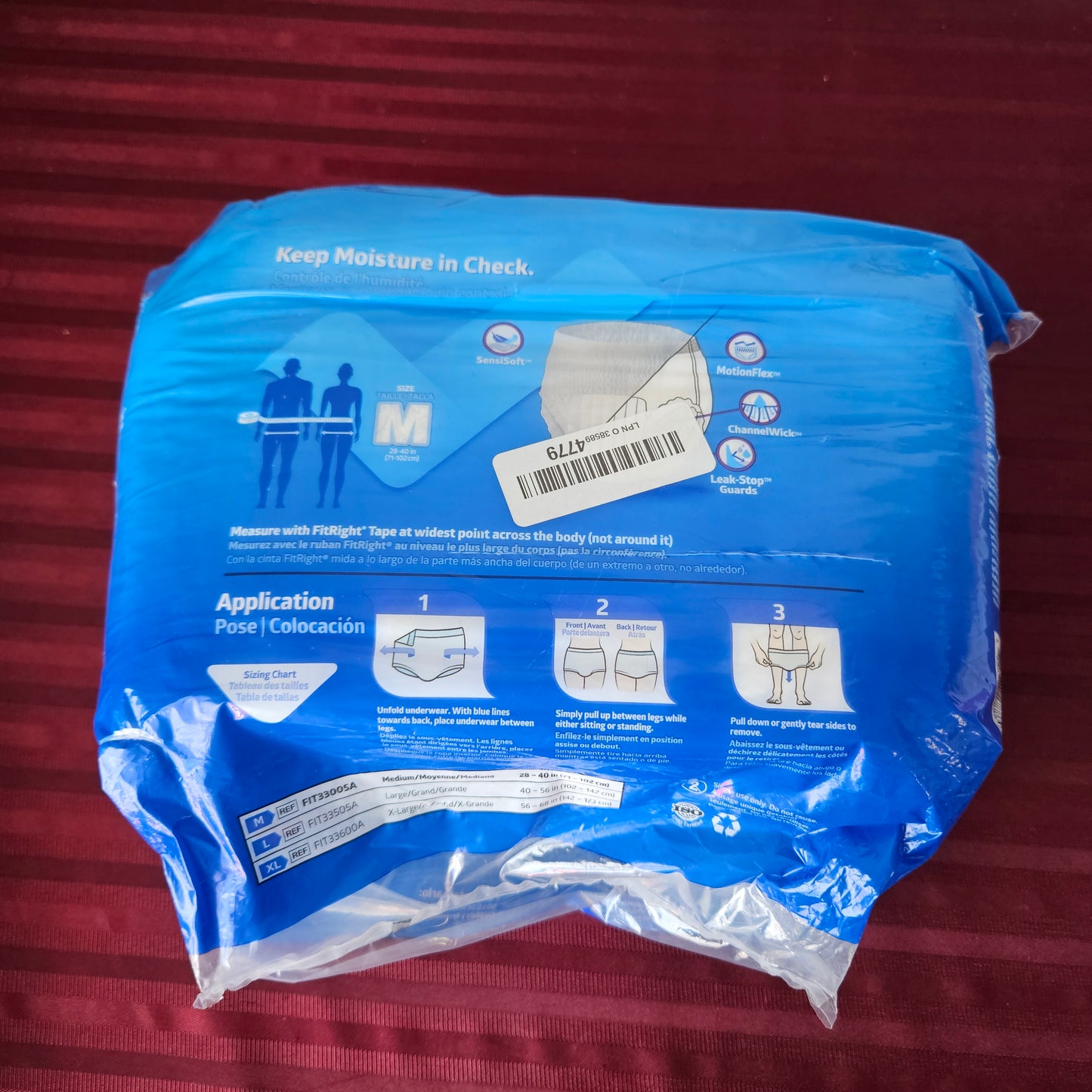 Pañales para adulto super absorbente 20 piezas talla M - Fit Right Medline (Nuevo)