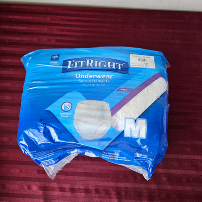 Pañales para adulto super absorbente 20 piezas talla M - Fit Right Medline (Nuevo)
