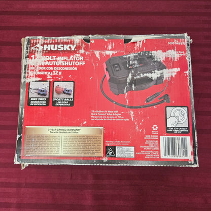 Inflador portátil de 12 V - Husky (Nuevo, caja abierta)