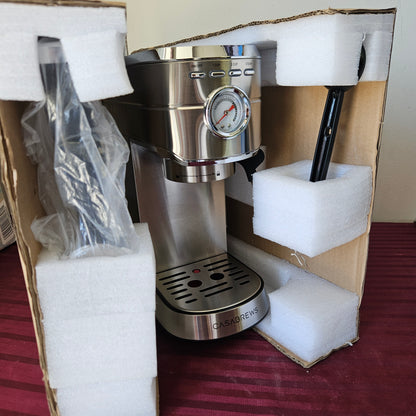 Cafetera para espresso y cappuccino 20 bares - Casabrews (Nuevo, caja abierta)
