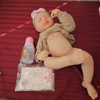 Bebé Reborn niña cuerpo completo de vinilo siliconado (Nuevo)