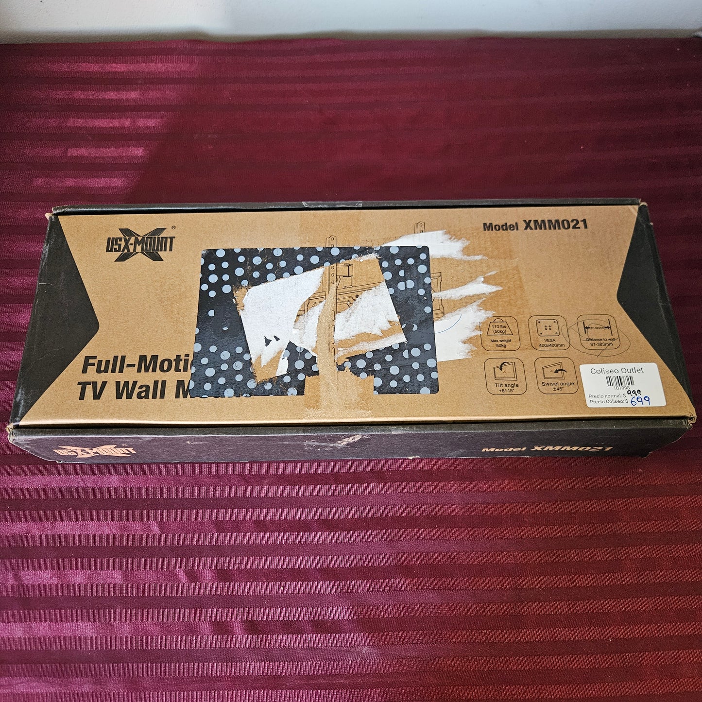 Soporte universal articulado para televisión de 32" - 70" - USX Mount (Nuevo, caja abierta)