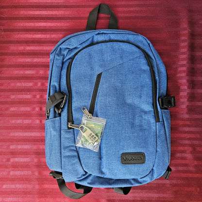 Mochila para laptop de 15.6" color azul/negro/gris - Viuocer (Nuevo)