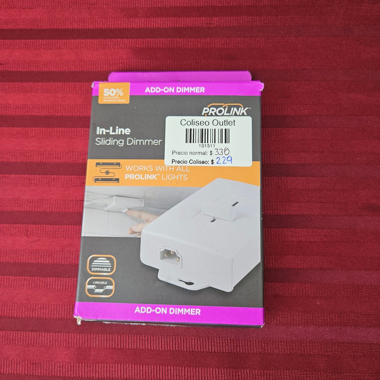 Dimmer deslizante para lámparas PROLINK - PROLINK (Nuevo, caja abierta)