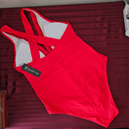 Traje de baño completo color rojo talla S - Tempt me (Nuevo)