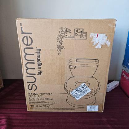 Taza de baño de entrenamiento para niños 2 en 1 - Summer by Ingenuity My Size Potty Pro (Nuevo, caja abierta)