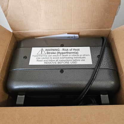 Calefactor eléctrico portátil color gris - We Warm (Nuevo, caja abierta)