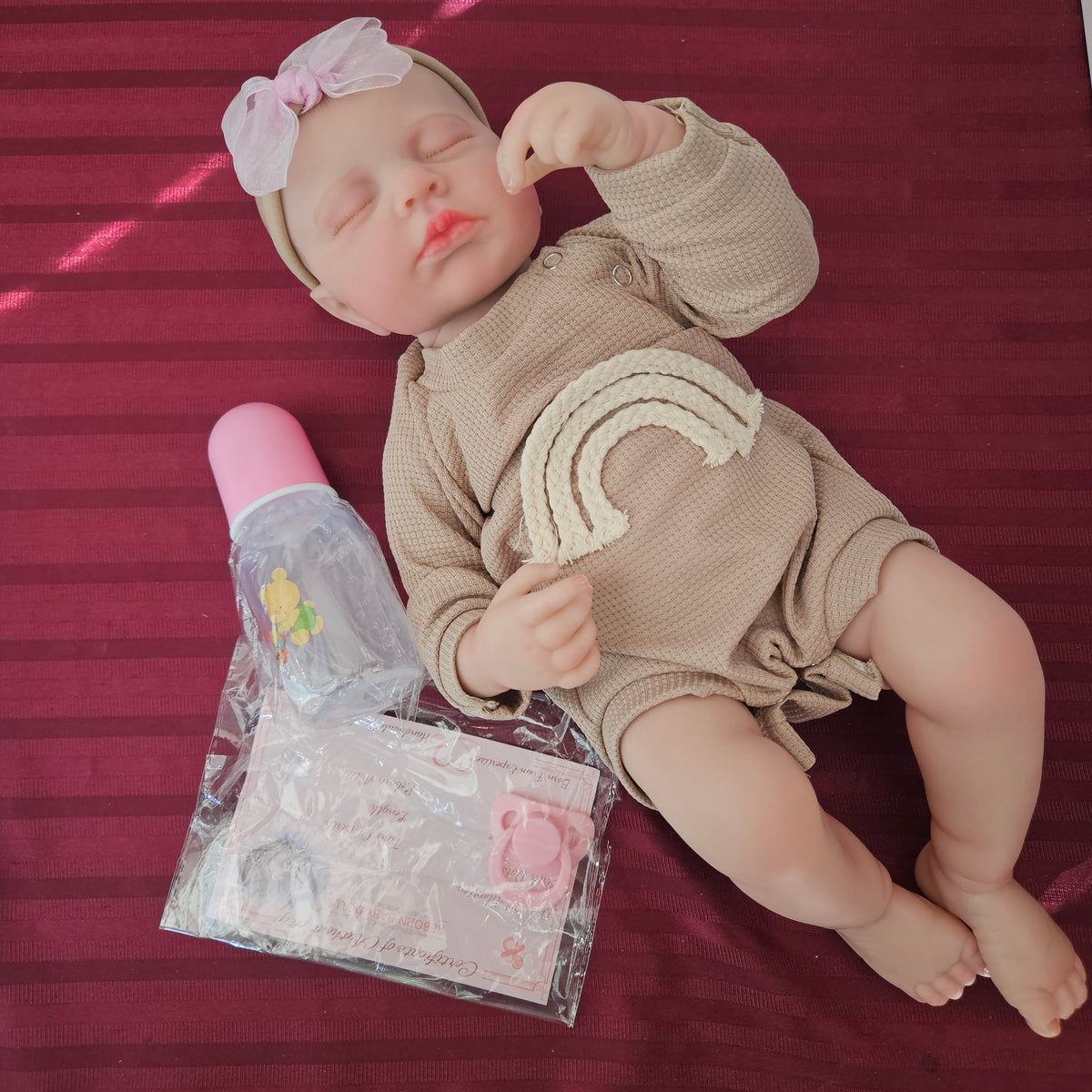 Bebé Reborn niña cuerpo completo de vinilo siliconado (Nuevo)