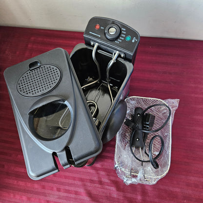 Freidora de aceite de 2 litros de acero inoxidable - OVENTE (Nuevo, caja abierta)