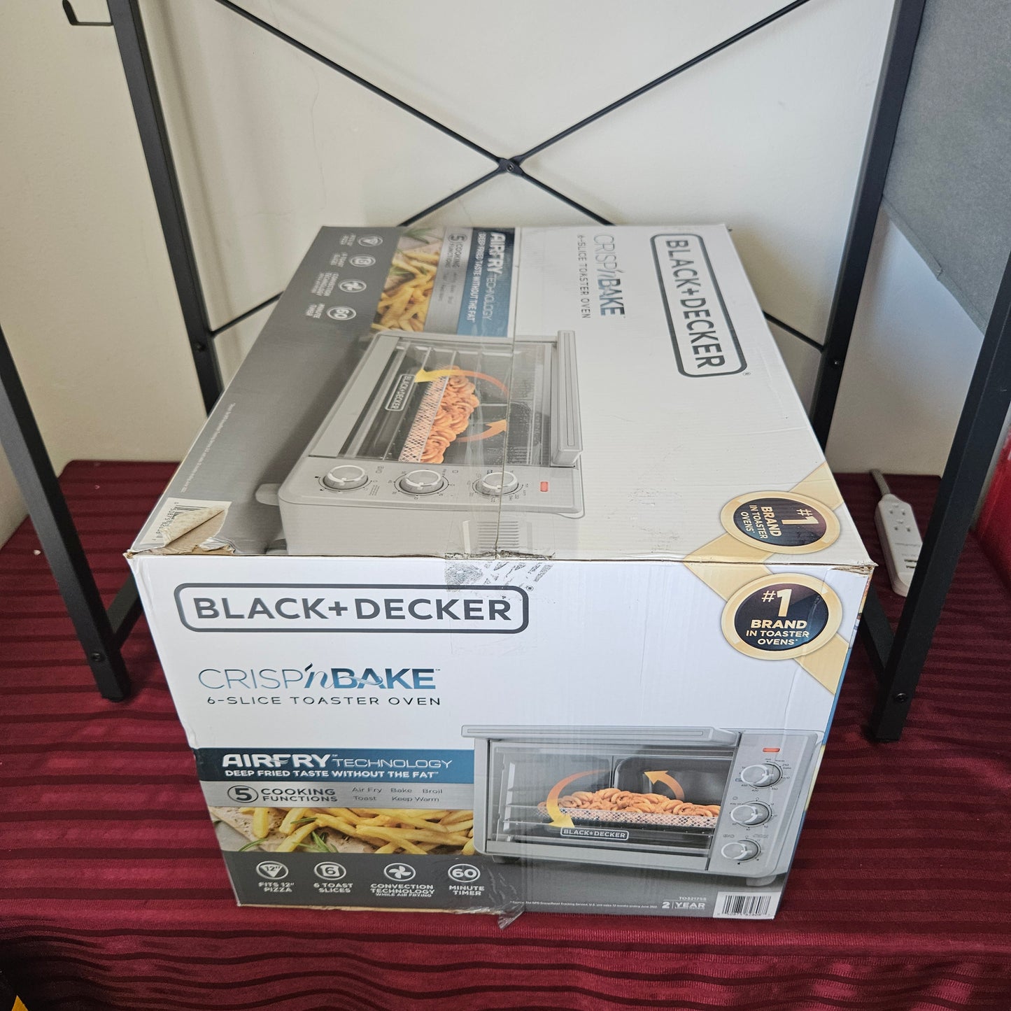 Horno eléctrico freidora 6 rebanadas - Black + Decker (Nuevo, caja abierta)