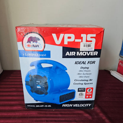 Ventilador de piso de 1/8 HP - B-air VP-15 (Nuevo, caja abierta)