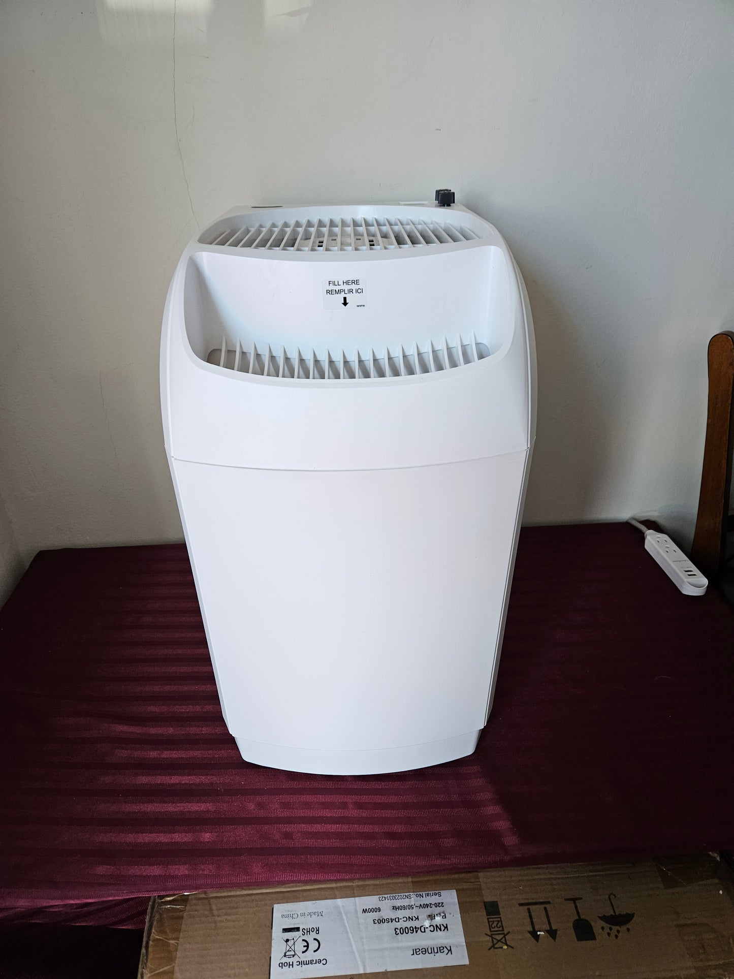 Humidificador de aire evaporativo 22L portátil - Aircare (Nuevo, caja abierta)