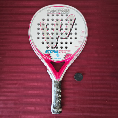 Pala para Padel rosa con blanco - CAMEWIN (Nuevo)