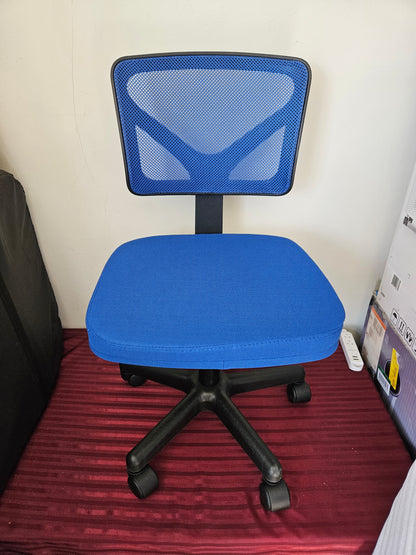 Silla para escritorio giratoria color azul de altura ajustable - NEWBULIG (Nuevo)