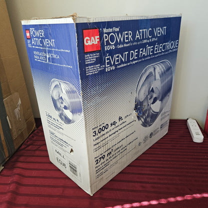 Ventilador/Extractor 1,600 pies cúbicos de 15" - GAF MasterFlow (Nuevo, caja abierta)