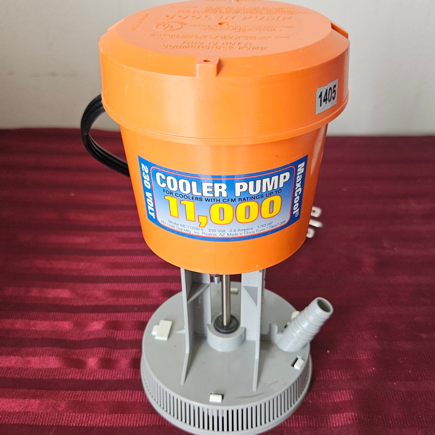 Bomba para cooler de hasta 11,000 pies cúbicos 230 V - Dial PowerCool (Nuevo)