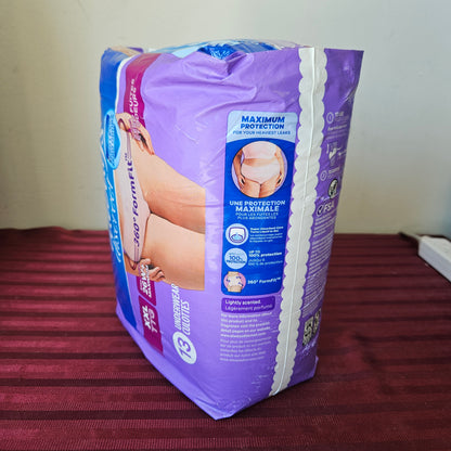 Pañal para mujer tipo ropa interior 13 piezas talla XXL - Always Discreet (Nuevo)