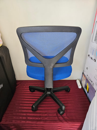 Silla para escritorio giratoria color azul de altura ajustable - NEWBULIG (Nuevo)