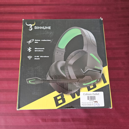 Audífonos Gamer inalámbricos - Binnune BW01 (Nuevo, caja abierta)