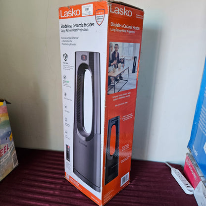 Calefactor cerámico eléctrico seguro sin aspas color negro - Lasko (Nuevo, caja abierta)