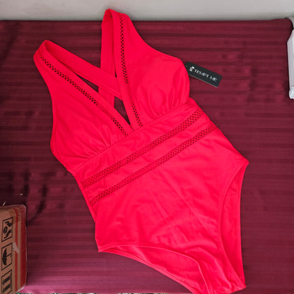 Traje de baño completo color rojo talla S - Tempt me (Nuevo)