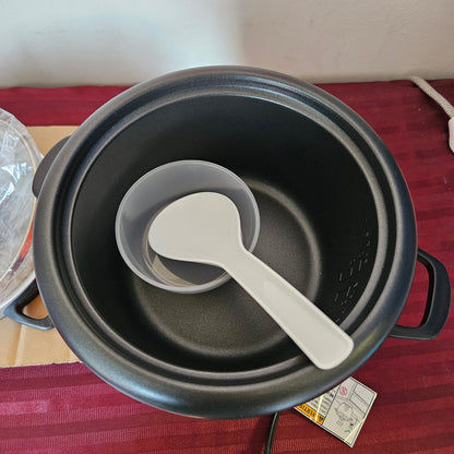 Arrocera y vaporera color naranja de 6 tazas de arroz cocido - Aroma (Nuevo, caja abierta)