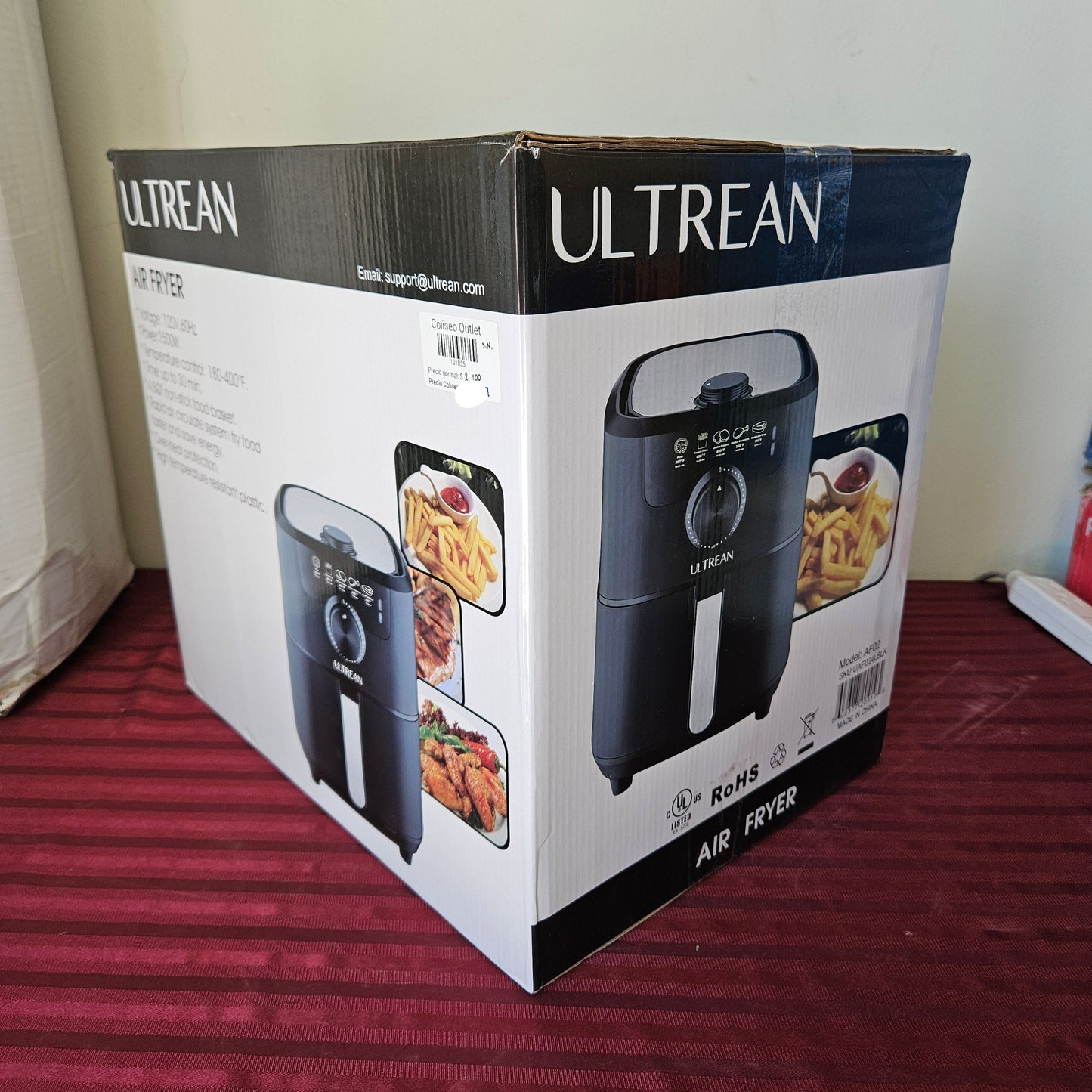 Freidora de aire de 4.26 litros - Ultrean (Seminuevo)