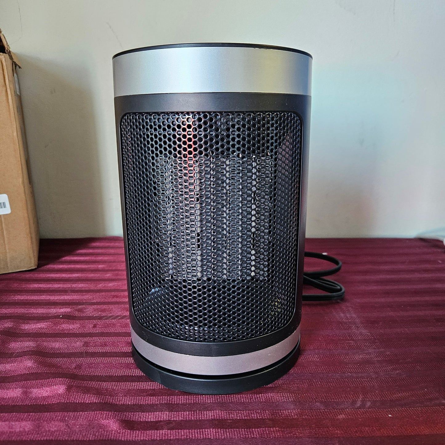 Calefactor eléctrico digital de cerámica portátil PTC oscilante (Nuevo, caja abierta)