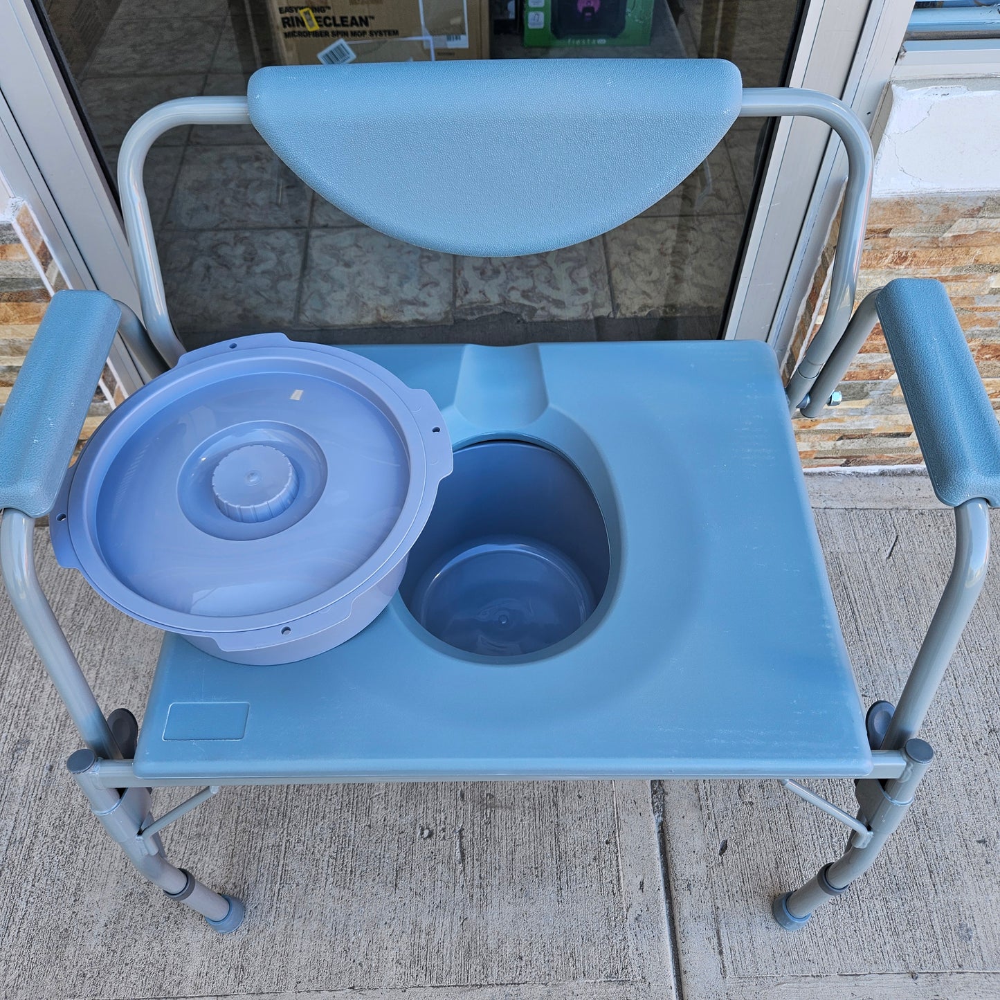 Silla con inodoro 3 en 1 para pacientes que luchan con obesidad - Homecraft Deluxe (Nuevo, caja abierta)