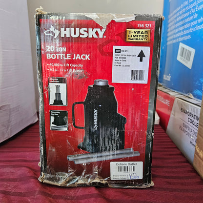 Gato hidráulico de botella 20 Ton - Husky (Nuevo, caja abierta)