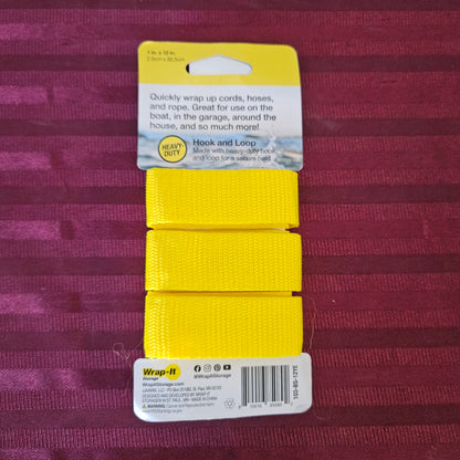 Juego de 3 sujetadores 12" con velcro - Wrap-it Storage (Nuevo)