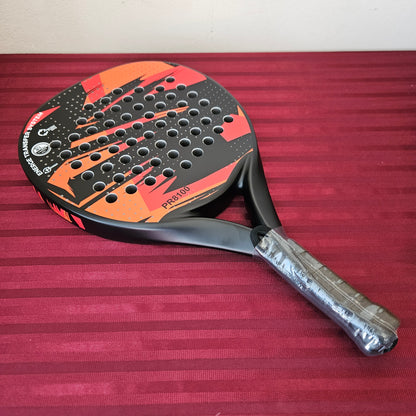 Pala para Padel color negro con rojo - IANONI PR8100 (Nuevo)