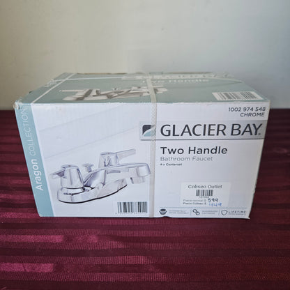 Llave mezcladora para lavabo con 2 manijas - Glacier Bay Aragon (Nuevo, caja abierta)