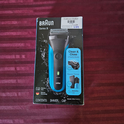 Afeitadora de batería recargable para hombre (seco o húmedo) - Braun Series 3 (Nuevo, caja abierta)