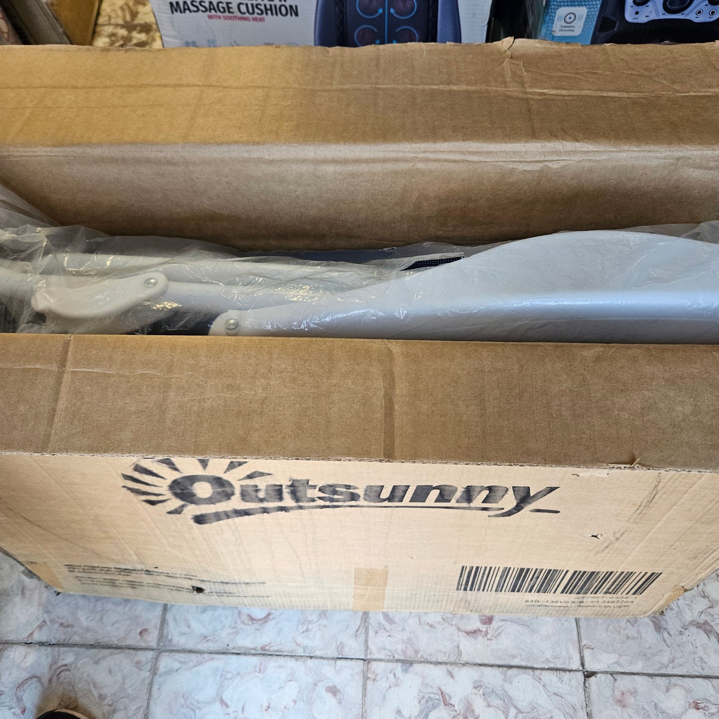 Silla plegable para jardín o playa - Outsunny (Nuevo, caja abierta)