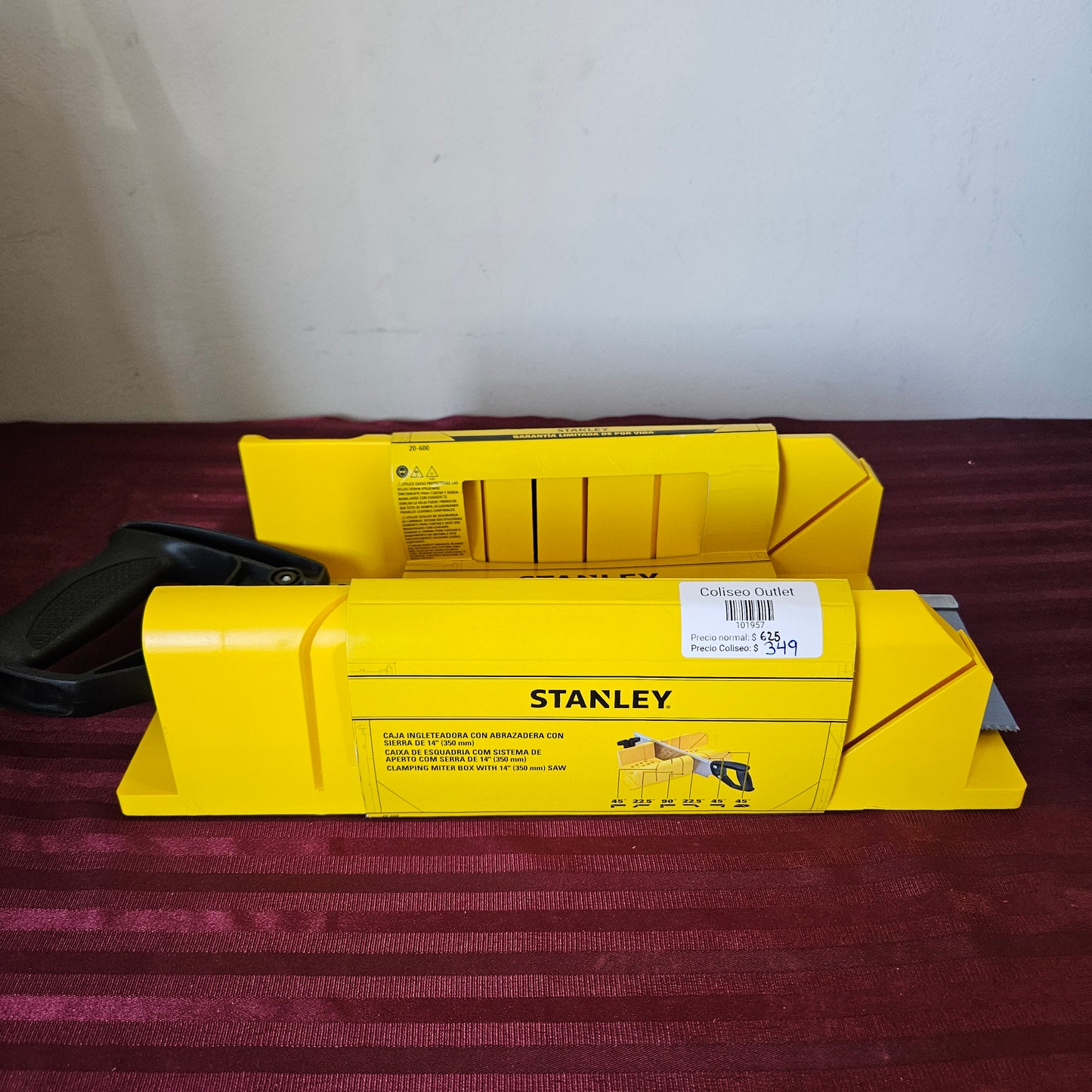 Caja de inglete profesional con serrucho 14" - Stanley (Nuevo, faltan piezas)
