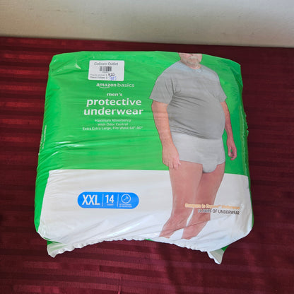 Pañales para hombre 14 piezas talla XXL - Amazon Basics (Nuevo)
