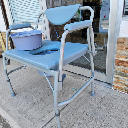Silla con inodoro 3 en 1 para pacientes que luchan con obesidad - Homecraft Deluxe (Nuevo, caja abierta)