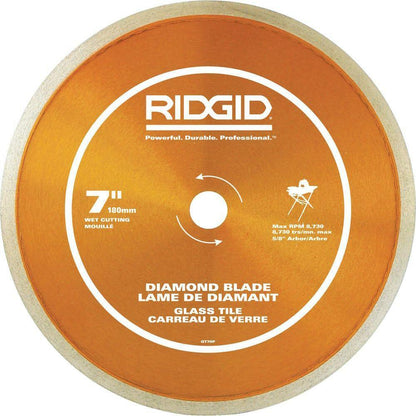 Disco de diamante 7" para vidrio y mosaico - Ridgid (Nuevo, empaque abierto)