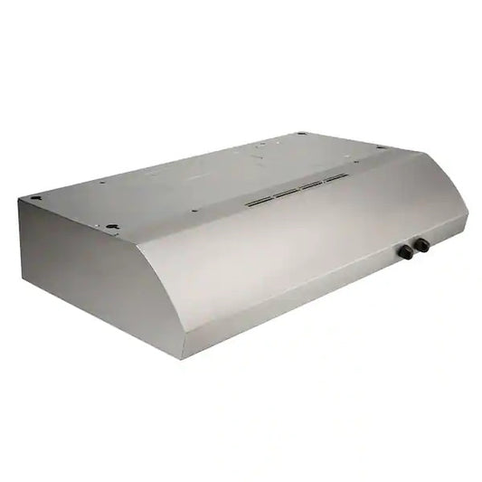 Campana de cocina de 30" convertible con extractor y luz de acero inoxidable - NuTone AR1 Series (Nuevo, pequeño detalle estético)