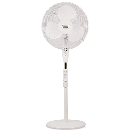 Ventilador de pedestal 16" con control remoto - Black+Decker (Nuevo, caja abierta)