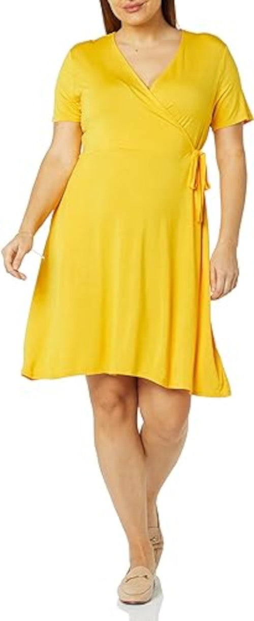 Vestido para mujer color amarillo talla XS - Amazon Essentials (Nuevo)